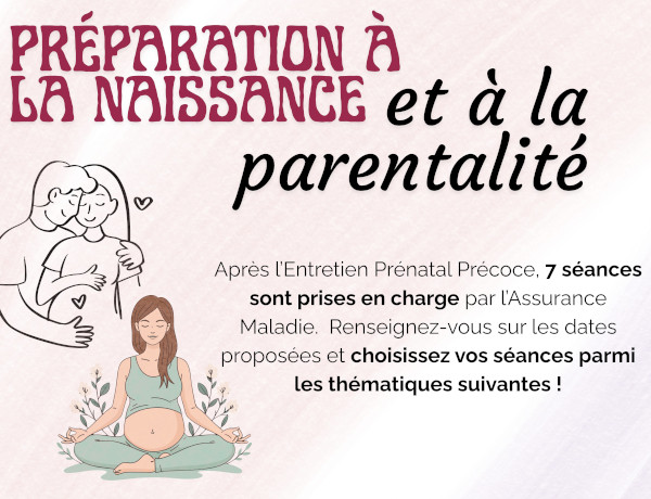 Préparation à la naissance et à la parentalité – prochaines dates 